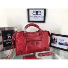 Replica Balenciaga The City Handbag Calf leather 084332 red JH09454HV92