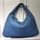 Replica Bottega Veneta Calf leather Hobo Bag 5092 blue JH09338Pn74