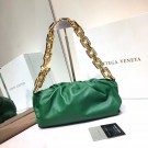 Replica Bottega Veneta Nappa lambskin soft Shoulder Bag 620230 green JH09231bO20