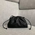 Replica Bottega Veneta Sheepskin Handble Bag Shoulder Bag 1189 black JH09316vJ33