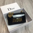 Replica MINI Jadior flap bag metallic mirror calfskin M9002 black JH07499aG64