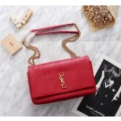 Replica SAINT LAURENT Jamie monogram leather shoulder bag 2833 red JH08017pe68