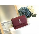 Replica Yves Saint Laurent Original Leatehr mini Shoulder Bag 8004 Wine JH08270Ny84