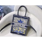 SUN VERTICAL DIOR BOOK TOTE TAROT EMBROIDERED CANVAS BAG M1272Z-2 JH07115rj41