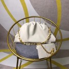 Top Copy Bottega Veneta Nappa lambskin soft wide large Shoulder Bag 585853 white JH09286po42