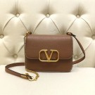 VALENTINO VLOCK Origianl leather shoulder bag 0905 brown JH09545bR82