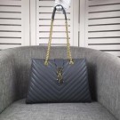 Yves Saint Laurent hot style MONGRAMME shoulder bag sheepskin Leather 26587 Grey JH08311mR19