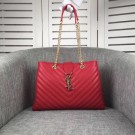 Yves Saint Laurent hot style MONGRAMME shoulder bag sheepskin Leather 26587 red JH08312rd58