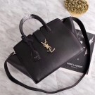 Yves Saint Laurent Monogramme Calf leather Tote Bag 80239 black JH08126Nu37