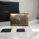 Yves Saint Laurent Original Leather Shoulder Bag Y554763 Bronze Gold JH07832Pe30