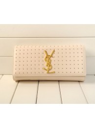 2015 Yves Saint Laurent new model clutch 9939 white JH08448oN21