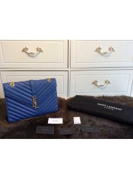 2015 Yves Saint Laurent new model fashion shoulder bags caviar 311224 blue JH08422Pe30