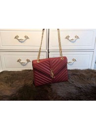 2015 Yves Saint Laurent new model fashion shoulder bags caviar 311224 burgundy JH08421ff76