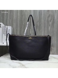 AAA VALENTINO Origianl Leather Bag V2088 Black JH09687pL24