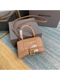 Balenciaga Hourglass XS Top Handle Bag 28331S apricot JH09359aP53