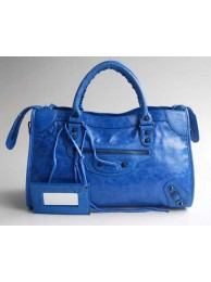 balenciaga motorcycle saddle bag 38cm 084332 blue JH09493KD63