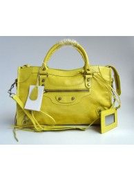 balenciaga motorcycle saddle bag 38cm 084332 (lemon-yellow) JH09484Ac56