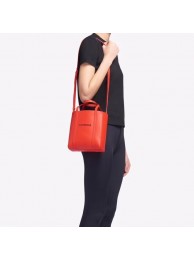 Balenciaga Original Leather Mini Shopper Bag 6696 Red JH09400Am73