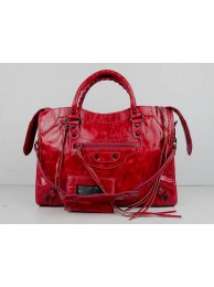 Balenciaga The City Handbag red Sheepskin 084332 JH09477fk36