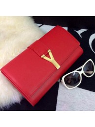 Best 2015 Yves Saint Laurent new model clutch 30210-1 red JH08404DB16