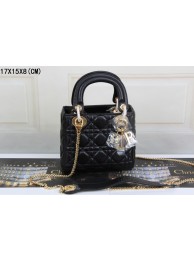 Best Dior mini 99001 original leather black JH07679CF36