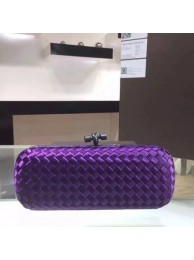 Bottega Veneta Japanese Silk ribbon Clutch 0313 purple JH09343gK59