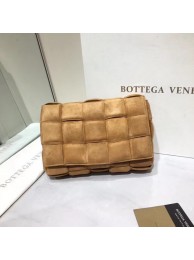 Bottega Veneta PADDED CASSETTE BAG suede 591970 brown JH09122lu18