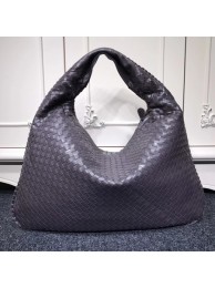 Copy 1:1 Bottega Veneta Calf leather Hobo Bag 5092 Dark grey JH09331GO58