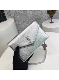 Copy 1:1 ysl small kate satchel original Calf leather 2822 silver silver chain JH08191lS35