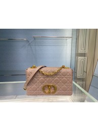 Copy Best Quality MEDIUM DIOR CARO BAG Soft Cannage Calfskin M9242 pink JH06743kr31