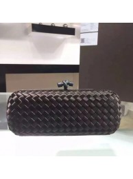 Copy Bottega Veneta Japanese Silk ribbon Clutch 0313 Chocolates JH09346ms30