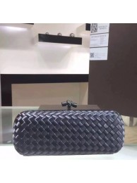 Copy Bottega Veneta Japanese Silk ribbon Clutch 0313 dark blue JH09345Ep86