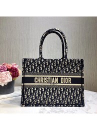 Copy DIOR BOOK TOTE BAG IN EMBROIDERED CANVAS C1286-1 Navy JH06985Ep86