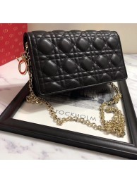 Copy LADY DIOR-CLUTCH VAN LAMSLEER S0204 black JH07334KD82