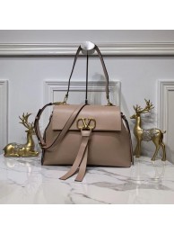 Copy Luxury VALENTINO Origianl Leather Bag V0012 Nude JH09670qe74