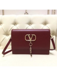 Copy VALENTINO VLOCK Origianl leather shoulder bag 0909 Burgundy JH09530wz58