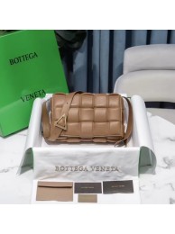 Designer Replica Bottega Veneta PADDED CASSETTE BAG 591970 CARAMEL JH09172Jz48