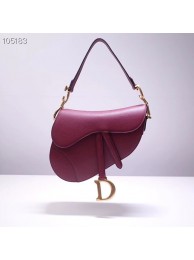 Designer Replica Dior SADDLE-TAS VAN KALFSLEER M0446CW Wine JH07402Jz48