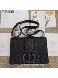 Dior 30 MONTAIGNE CALFSKIN BAG M92031 black JH07133KD63