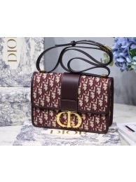 Dior 30 MONTAIGNE DIOR OBLIQUE BAG M9203 burgundy JH07271Rz18