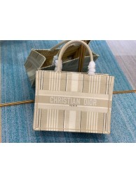 DIOR BOOK TOTE Beige Stripes Embroidery M1287Z JH06785QZ36