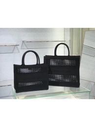 DIOR BOOK TOTE Black Mesh Embroidery M1286Z JH06908gz34