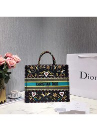 DIOR BOOK TOTE EMBROIDERED CANVAS BAG M1287-6 JH06988Ug45