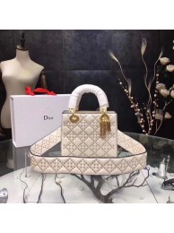 Dior CANNAGE Original Calfskin Leather Tote Bag 3891 Beige JH07628mB48