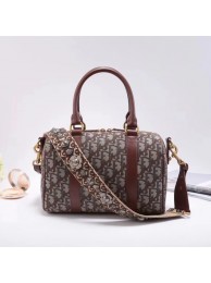 Dior canvas calfskin leather M5818 brown JH07536Nu37