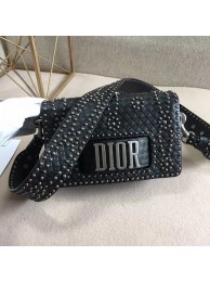 Dior JADIOR Flap Bag Calfskin M8000 Black JH07408Sy67