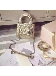 Dior Lady Mini Bag Sheepskin Leather 5500 Gold JH07666Kn56