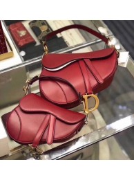 Dior SADDLE BAG IN RED CALFSKIN M0446 red JH07526Bt18