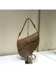 Dior SADDLE SOFT CALFSKIN BAG C2478 brown JH07049qO84