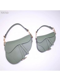 Dior SADDLE-TAS VAN KALFSLEER M0446CW green JH07401fH28